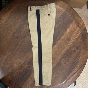 Carolina Herrera Tan and Black Formal Pants